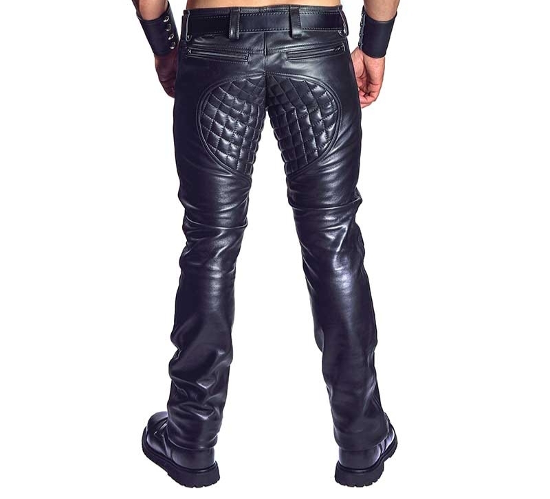 Quilted Leather Pants KHOKHAR LEATHERS